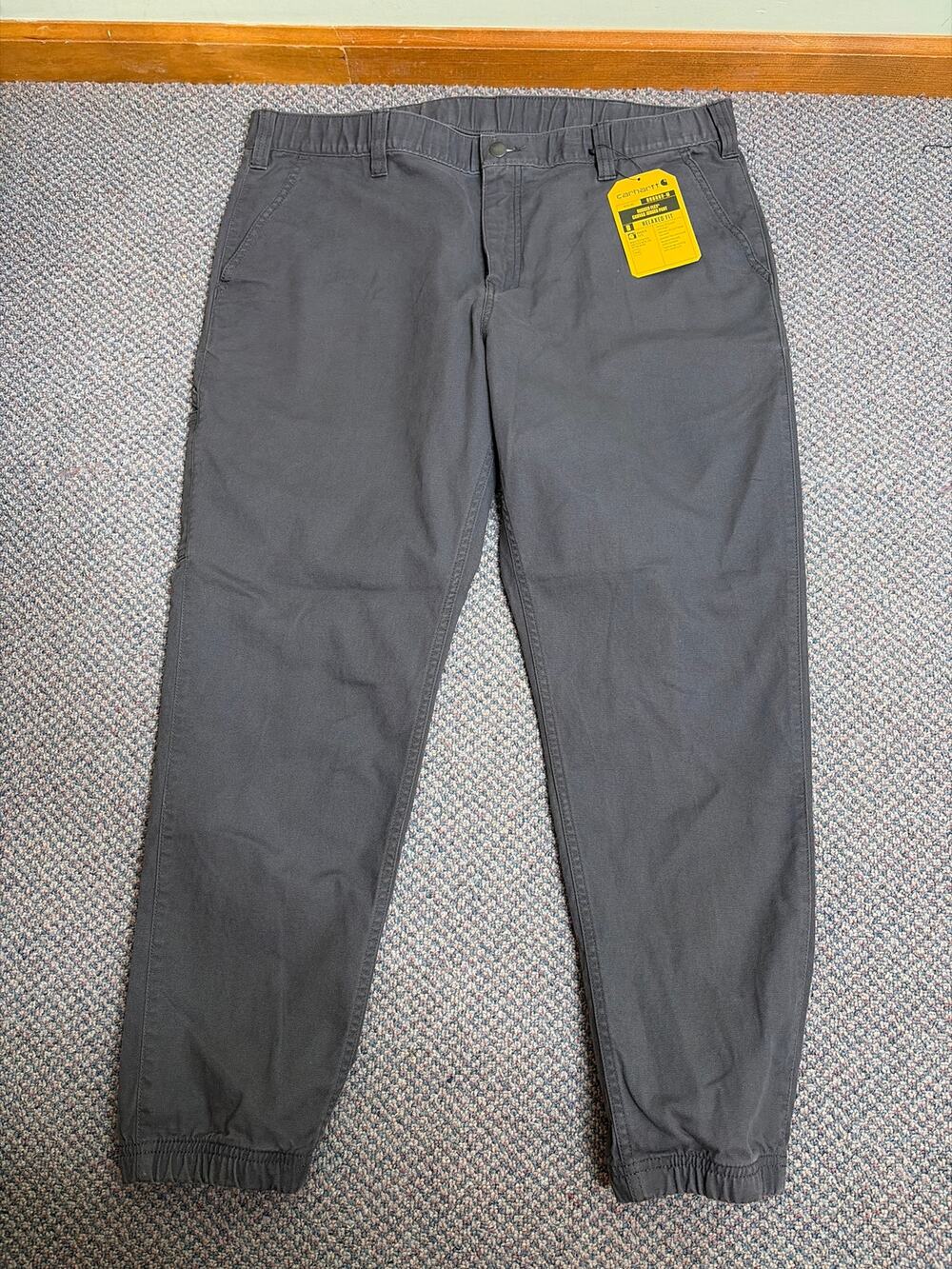 Carhartt Gray Rugged Flex Cargo Jogger Pant 38 Short
